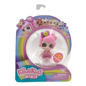 New Kindi Kids Minis Donatina Doll 3" Bobble Head Glitter Eyes Moose Toys